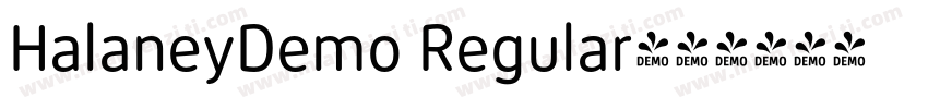 HalaneyDemo Regular字体转换